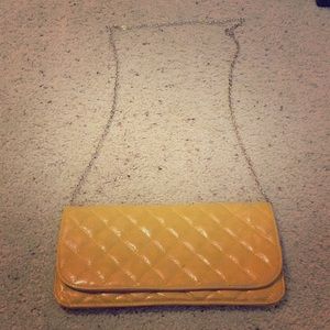 Brand new with tags yellow crossbody purse